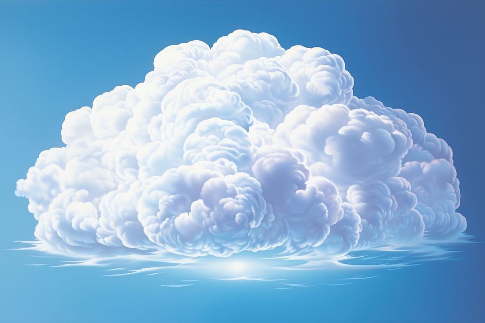Cumulus clouds backgrounds nature sky. AI generated Image by rawpixel.