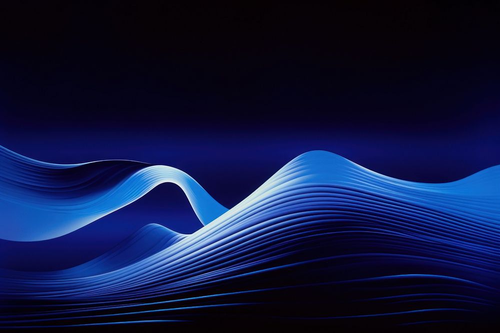 Abstract blue wave background backgrounds light art. 