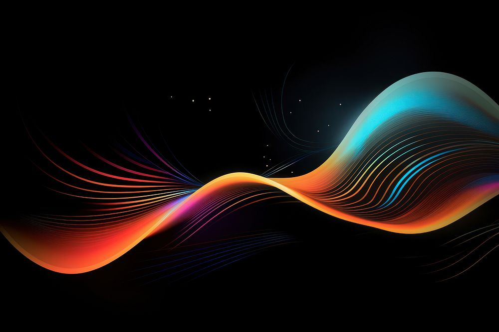 Abstract digital wave background light backgrounds pattern. AI generated Image by rawpixel.