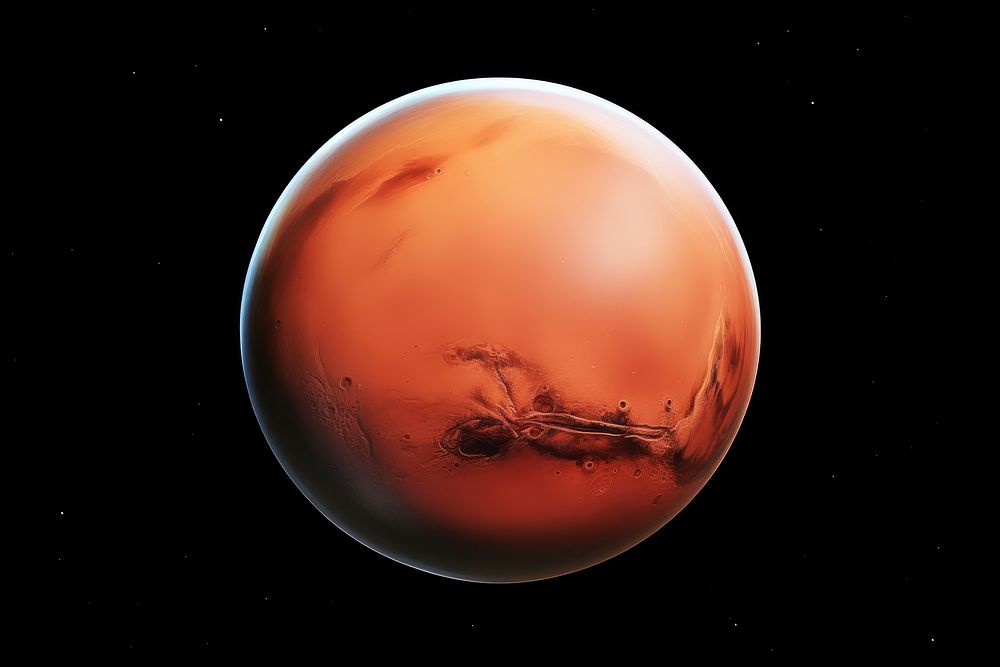 Mars astronomy planet nature. AI generated Image by rawpixel.