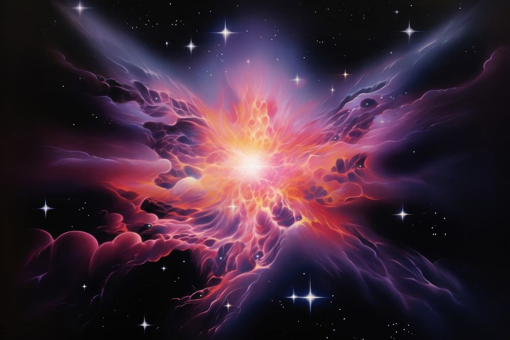 Nebula astronomy universe nature. AI generated Image by rawpixel.