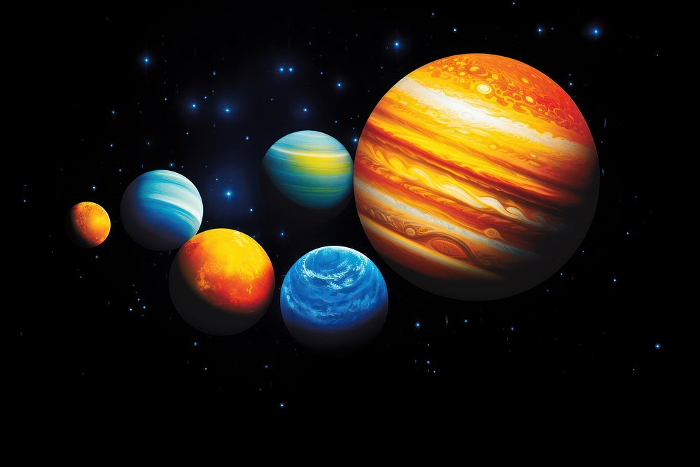 Solar system astronomy universe planet. AI generated Image by rawpixel.
