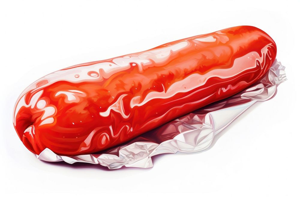 Sausage ketchup food red. AI generated Image by rawpixel.