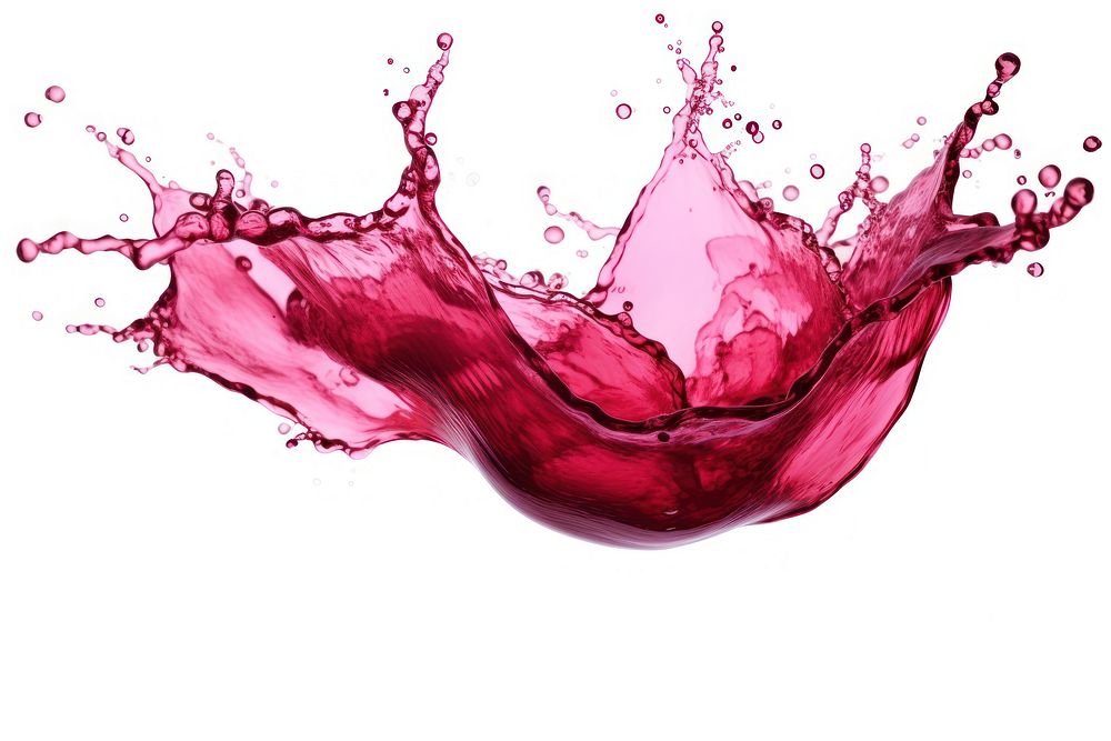 Red wine alcohol pink white background. AI generated Image by rawpixel.