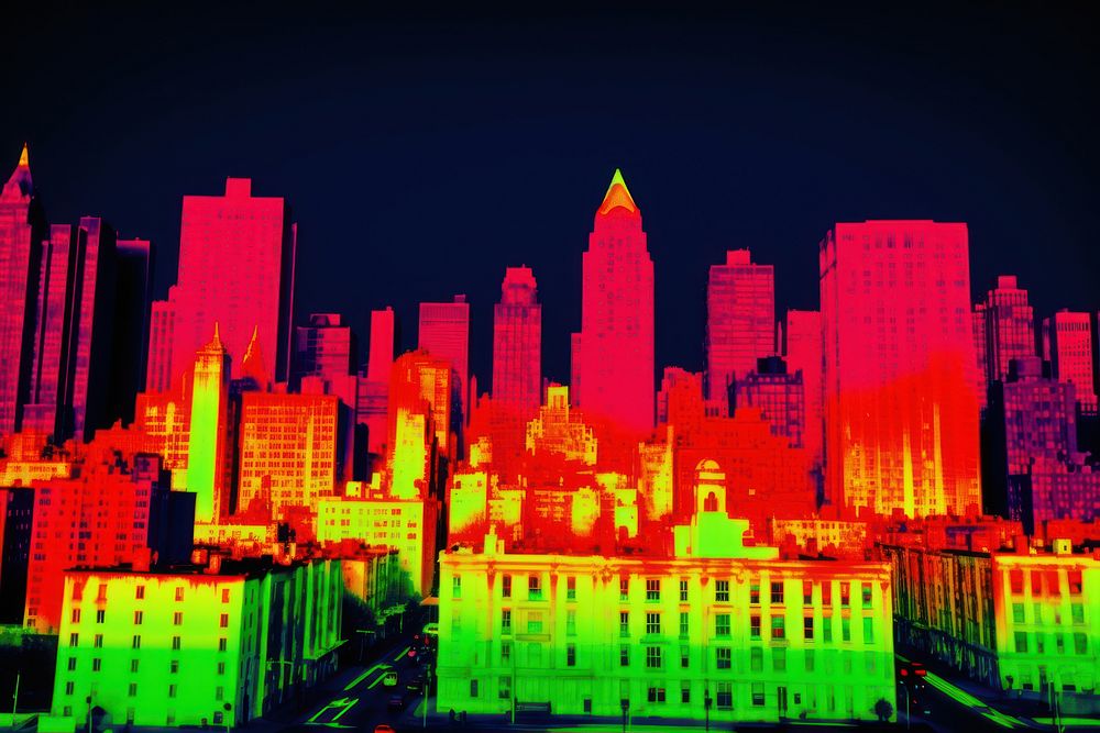 New york city architecture metropolis cityscape. AI generated Image by rawpixel.