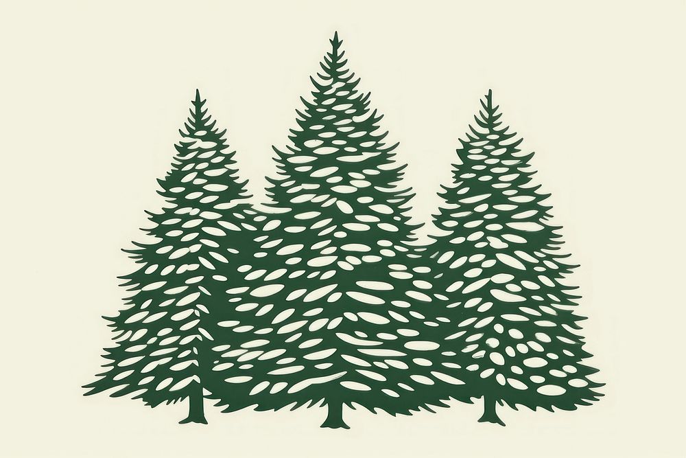 Christmas tree nature pine outdoors. AI generated Image by rawpixel.