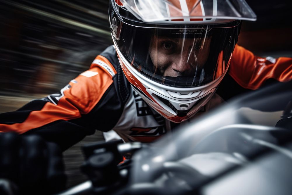 Sport moto racing motorcycle helmet sports. AI generated Image by rawpixel.