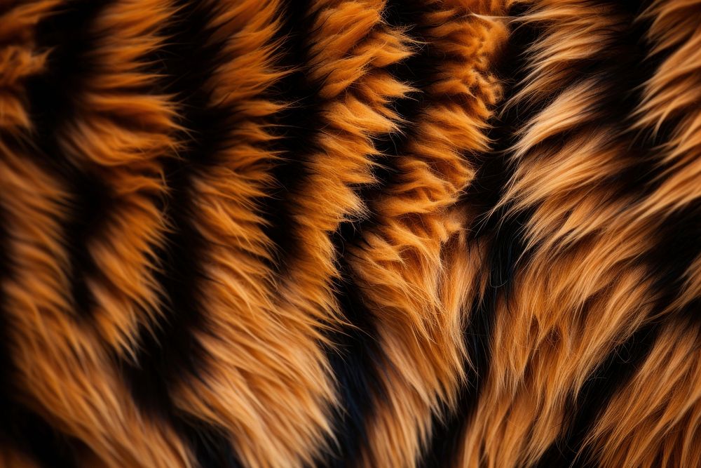 Tiger fur texture backgrounds carnivora. AI generated Image by rawpixel.