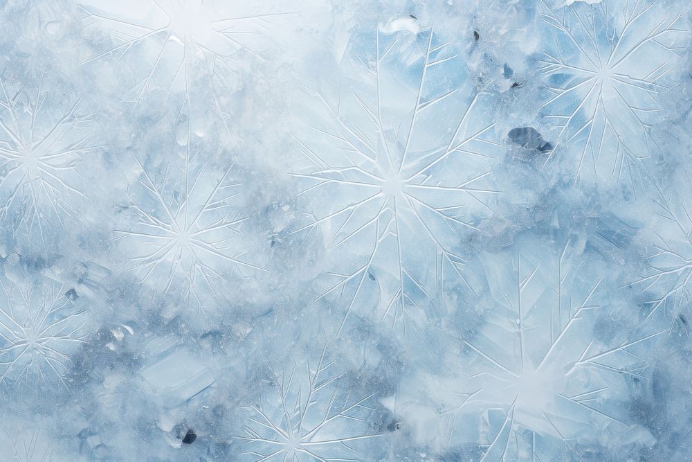 Blue snowflake texture frost ice. AI generated Image by rawpixel.
