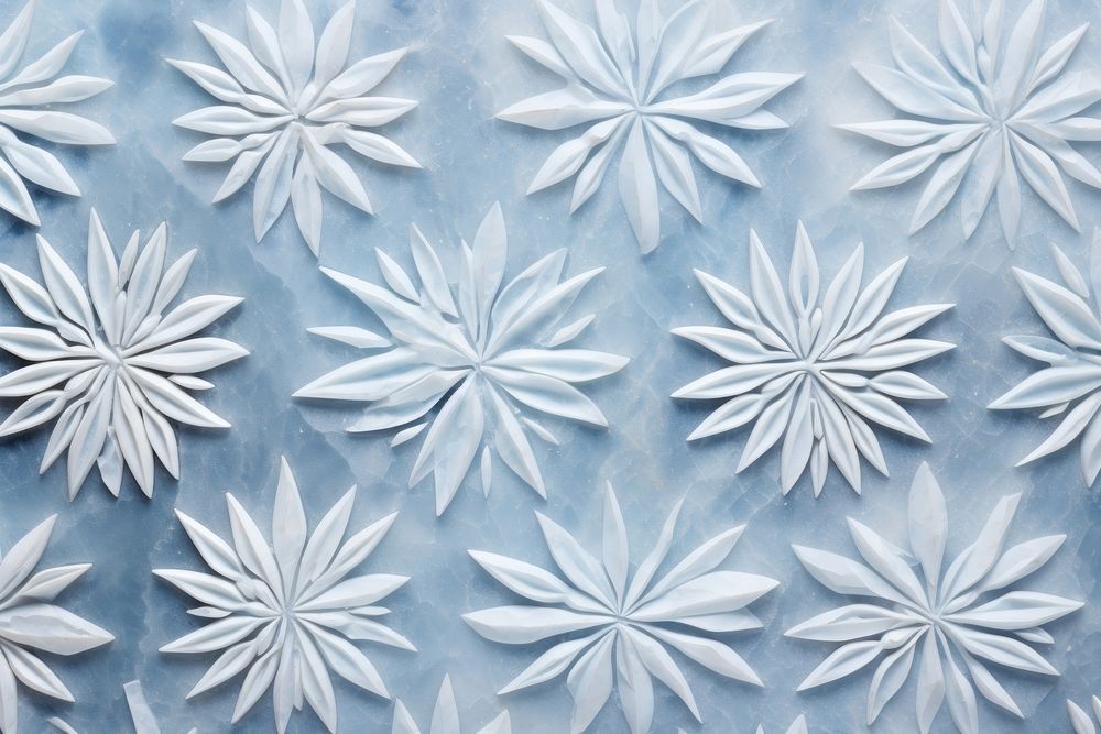 Blue snowflake pattern texture nature. AI generated Image by rawpixel.