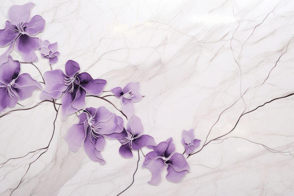 Purple orchid pattern flower petal. AI generated Image by rawpixel.