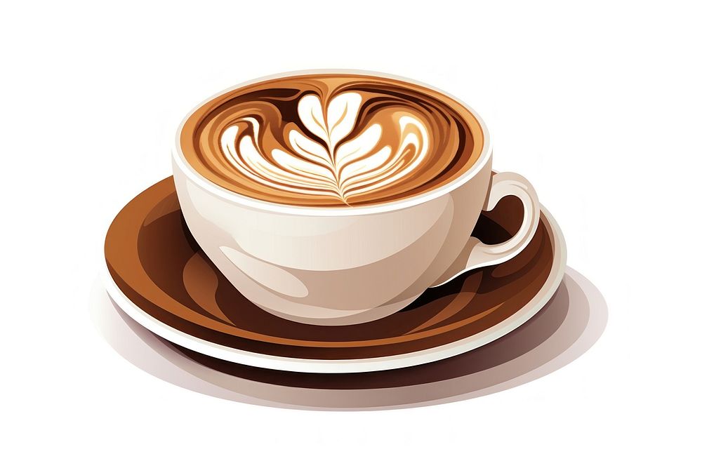 Espresso coffee saucer latte. AI generated Image by rawpixel.
