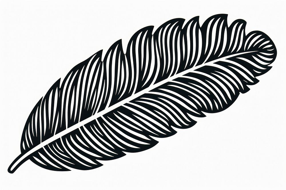 Feather leaf lightweight creativity. 