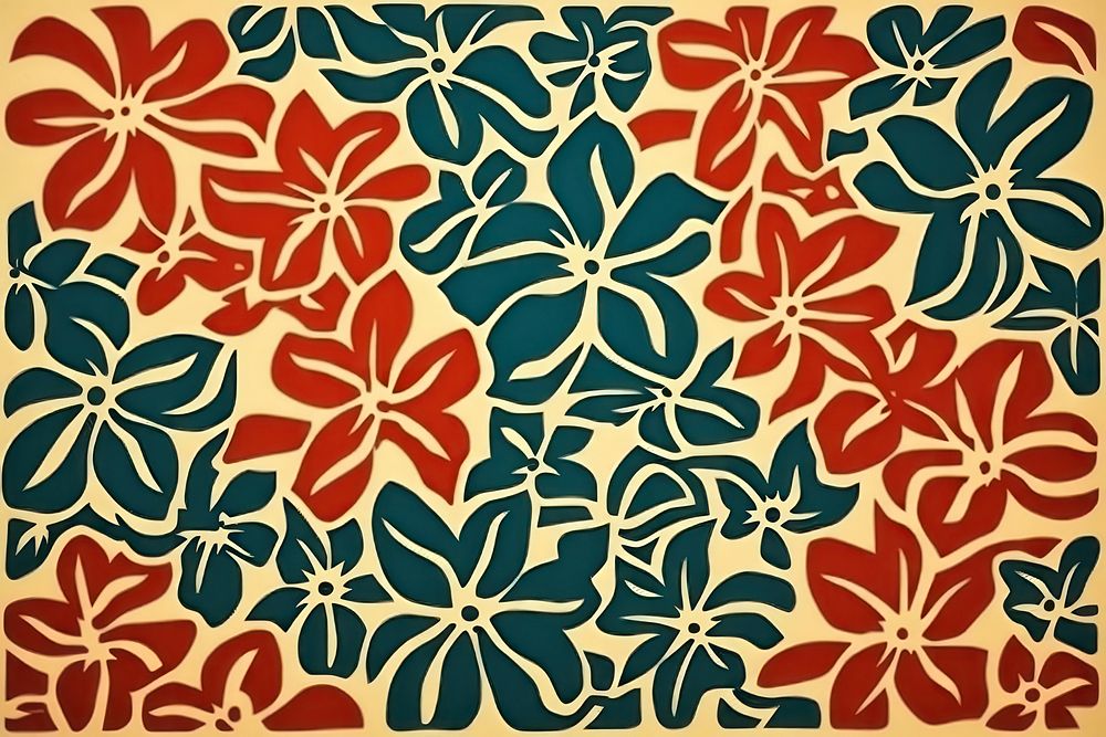 Flowers backgrounds pattern art. AI generated Image by rawpixel.