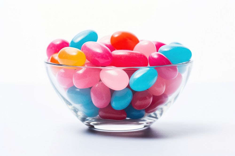 Jelly beans confectionery candy pill. AI generated Image by rawpixel.