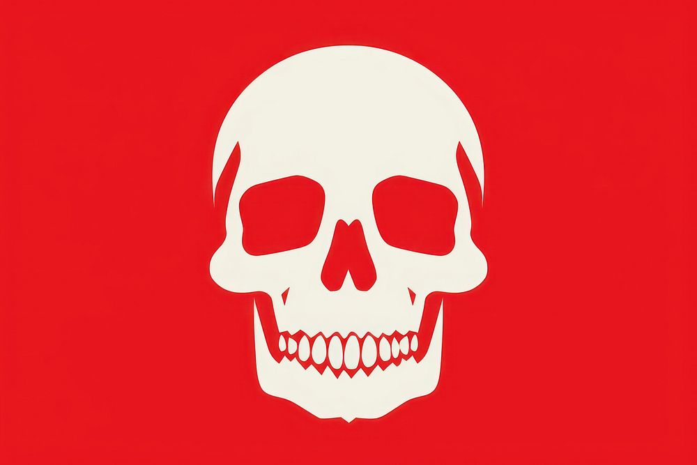 Skull portrait ketchup horror. AI generated Image by rawpixel.