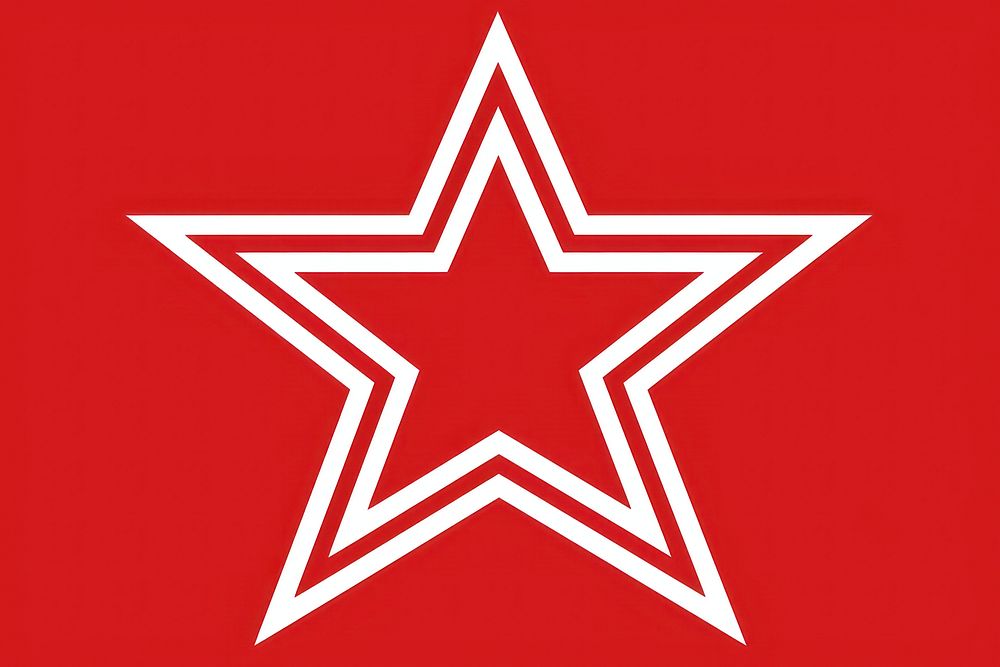Star symbol patriotism shape. AI generated Image by rawpixel.