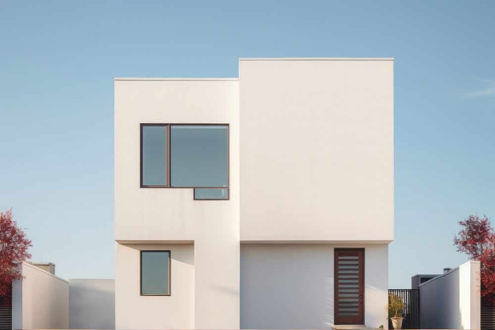 Townhome architecture building window. AI generated Image by rawpixel.
