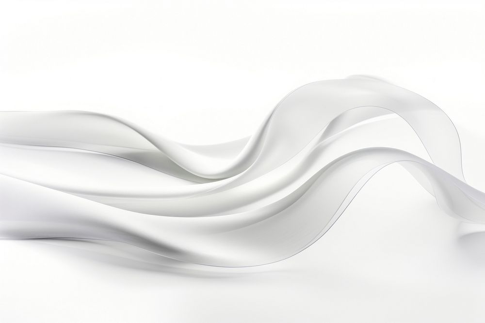 Ribbon white backgrounds curve. AI generated Image by rawpixel.