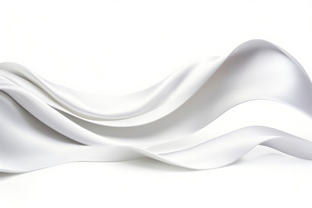 Ribbon white backgrounds curve. AI generated Image by rawpixel.