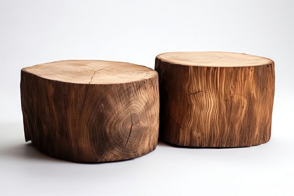 Two logs wood deforestation furniture. AI generated Image by rawpixel.