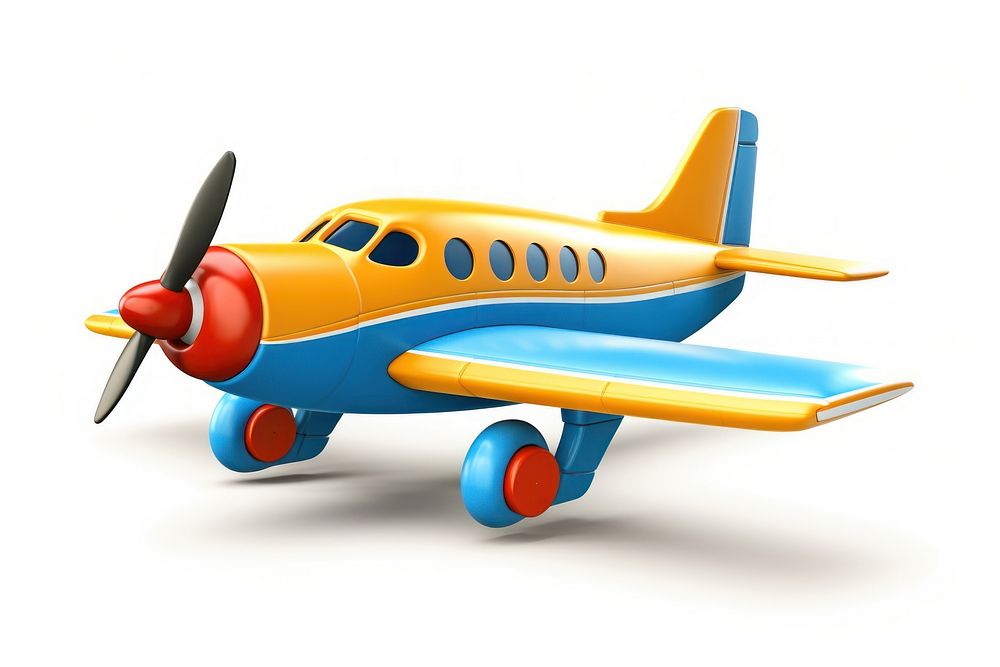 3d cartoon airplane propeller aircraft vehicle. AI generated Image by rawpixel.