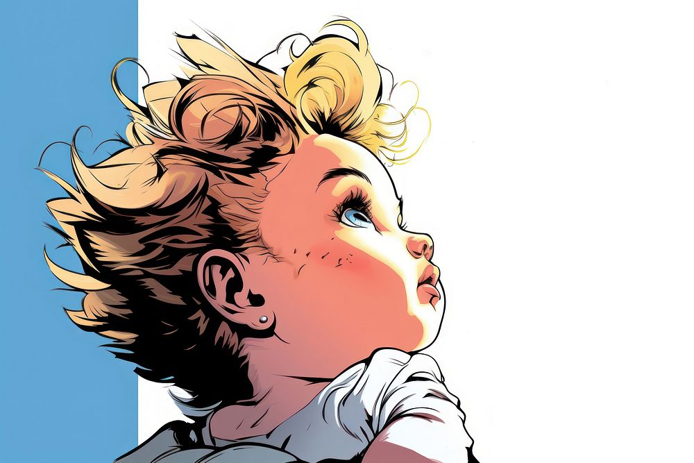 Baby comics anime publication. AI generated Image by rawpixel.