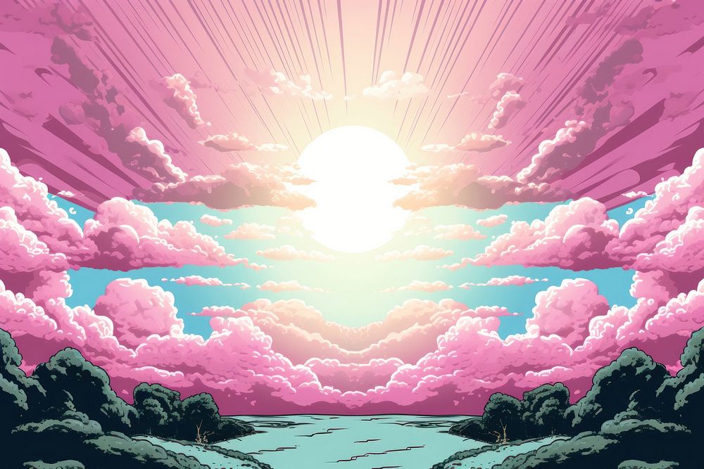 Heaven backgrounds sunlight outdoors. AI generated Image by rawpixel.