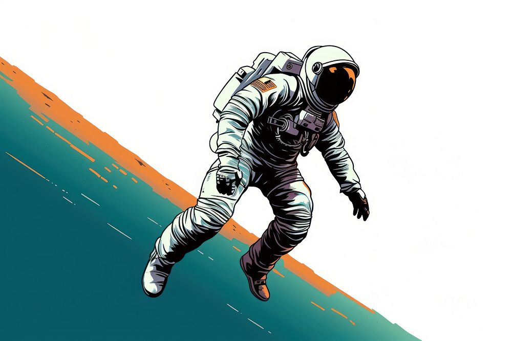 Spaceman adult astronaut cartoon. AI generated Image by rawpixel.