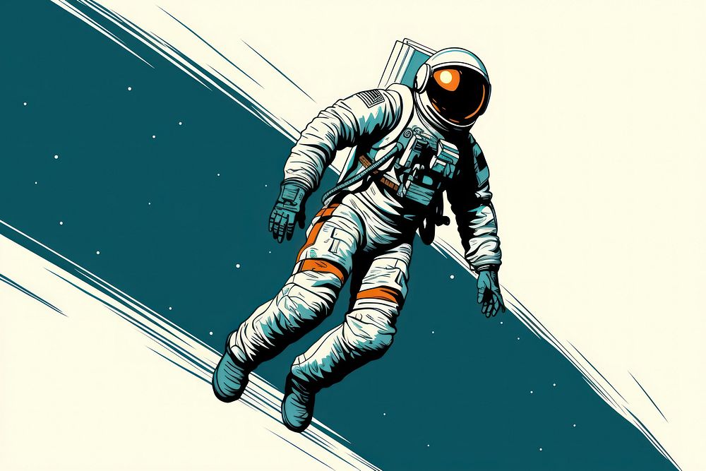 Spaceman futuristic astronaut astronomy. AI generated Image by rawpixel.