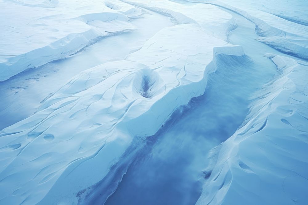 The ice stream on a glacier backgrounds landscape outdoors. AI generated Image by rawpixel.