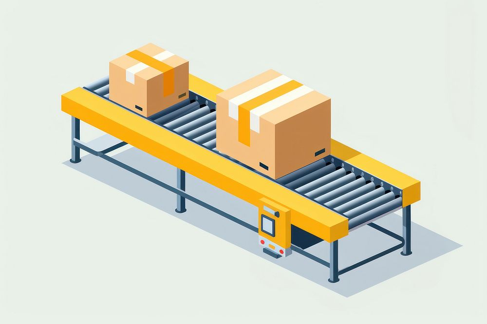 Box manufacturing cardboard factory. AI generated Image by rawpixel.