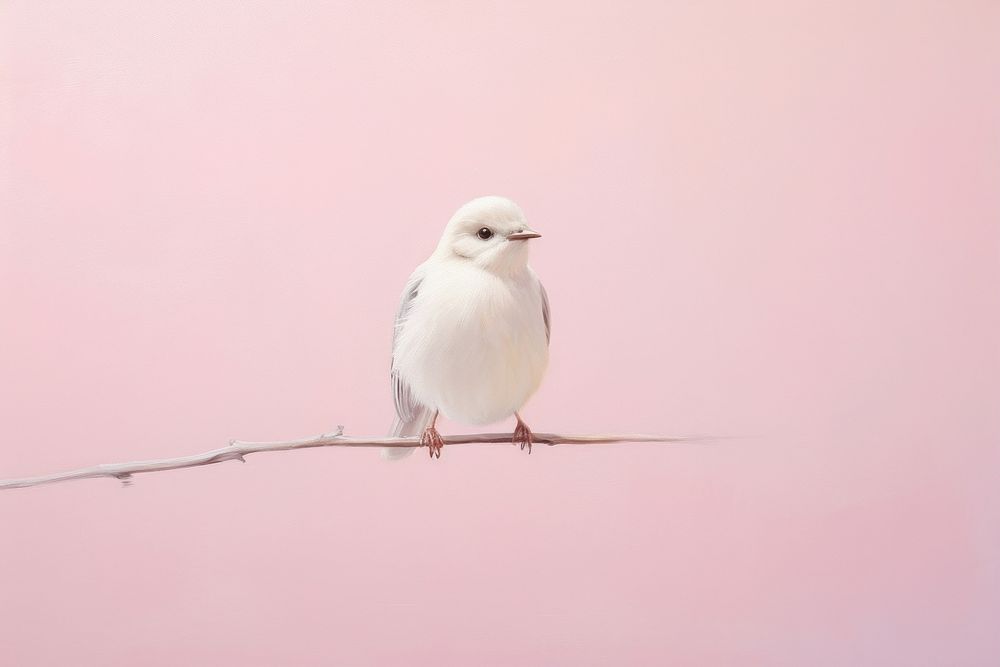 White bird animal beak pink. AI generated Image by rawpixel.