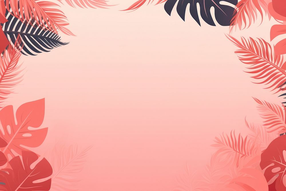Tropical leaves frame backgrounds outdoors pattern. AI generated Image by rawpixel.