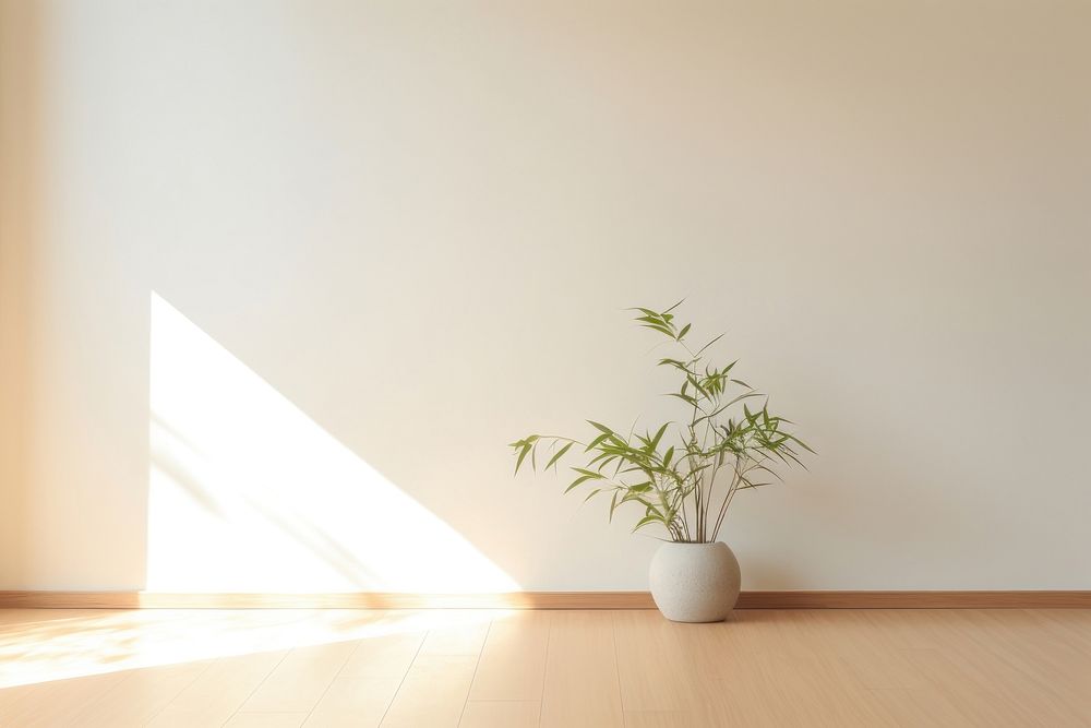 Empty room plant architecture windowsill. AI generated Image by rawpixel.