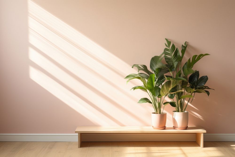 Empty room plant windowsill architecture. AI generated Image by rawpixel.