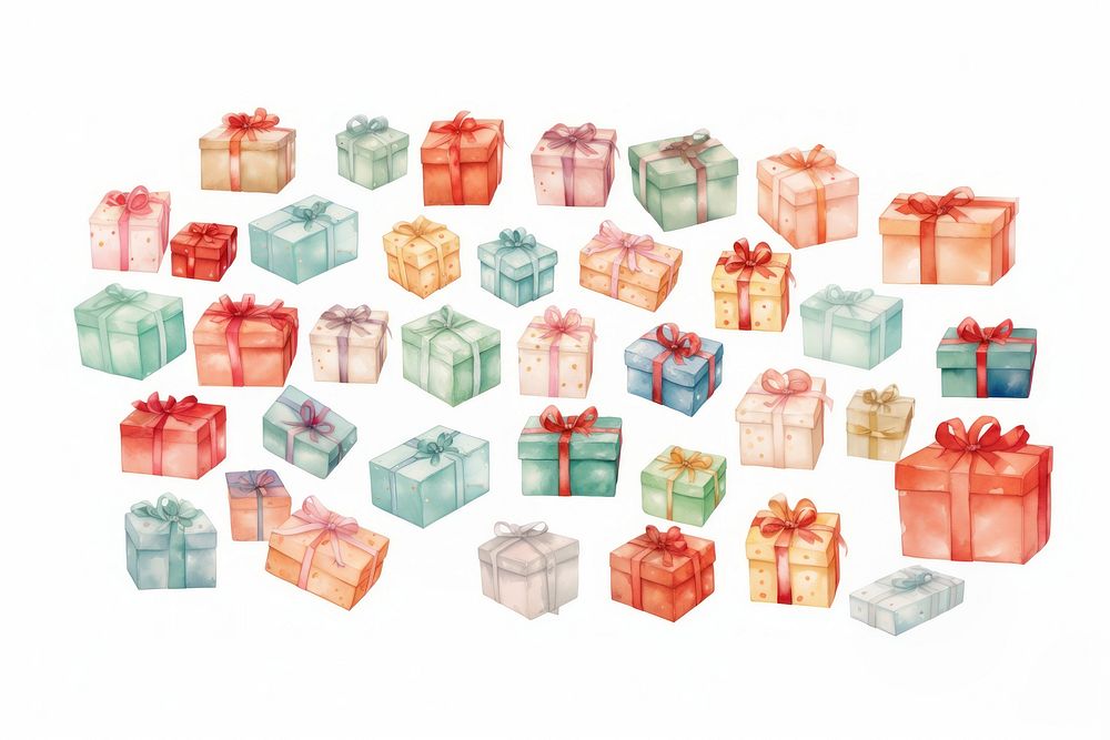 Newyear gift box seamless pattern backgrounds christmas white background. AI generated Image by rawpixel.
