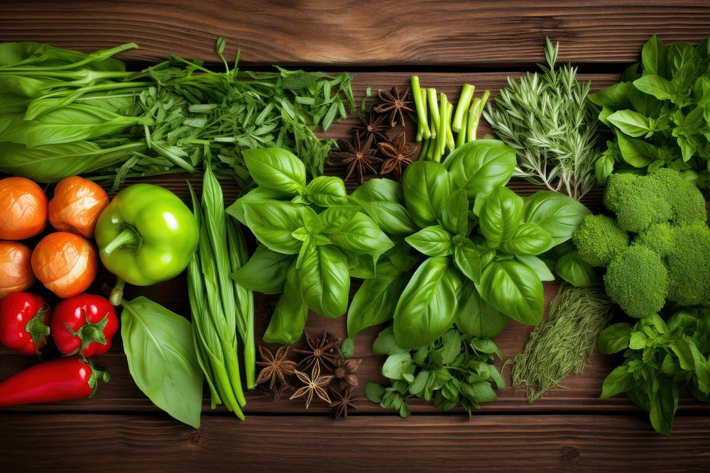 Herb garden herbs plant food. AI generated Image by rawpixel.