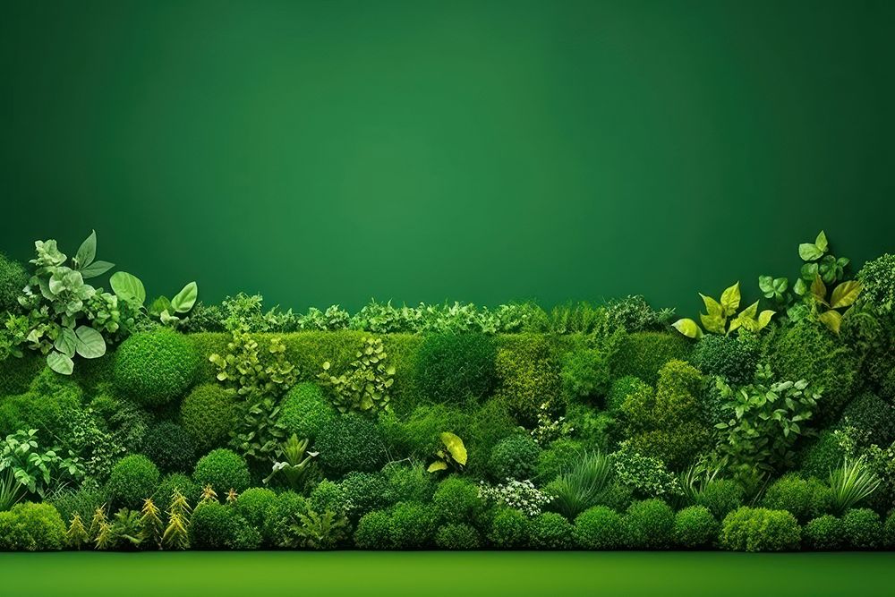Lush greenery vegetation outdoors nature. AI generated Image by rawpixel.