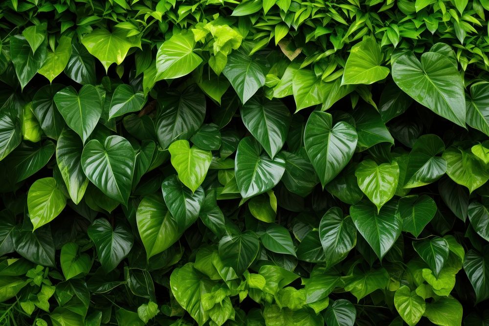 Lush greenery backgrounds plant leaf. AI generated Image by rawpixel.