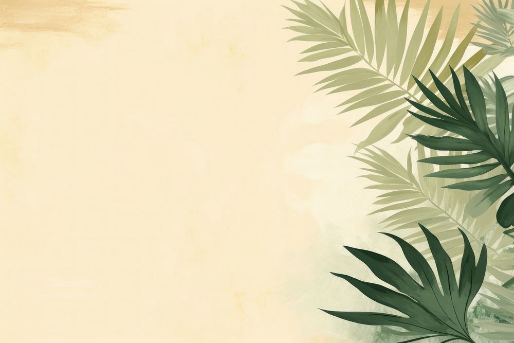 Tropical leaves border backgrounds abstract outdoors. AI generated Image by rawpixel.