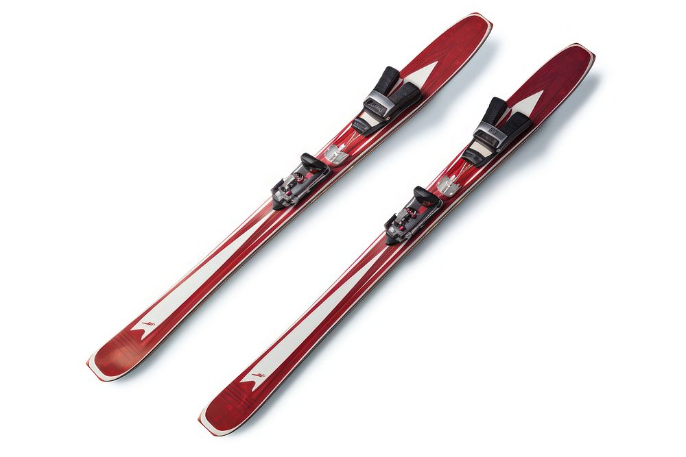 Snow skis sitting white background weaponry clothing. AI generated Image by rawpixel.