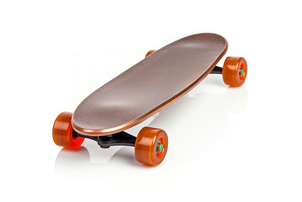 Skateboard sports white background skateboarding. AI generated Image by rawpixel.