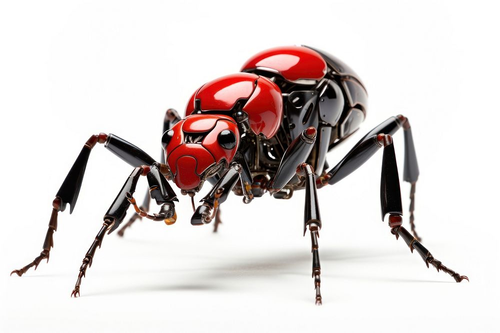 Cyborg ant animal insect white background. AI generated Image by rawpixel.