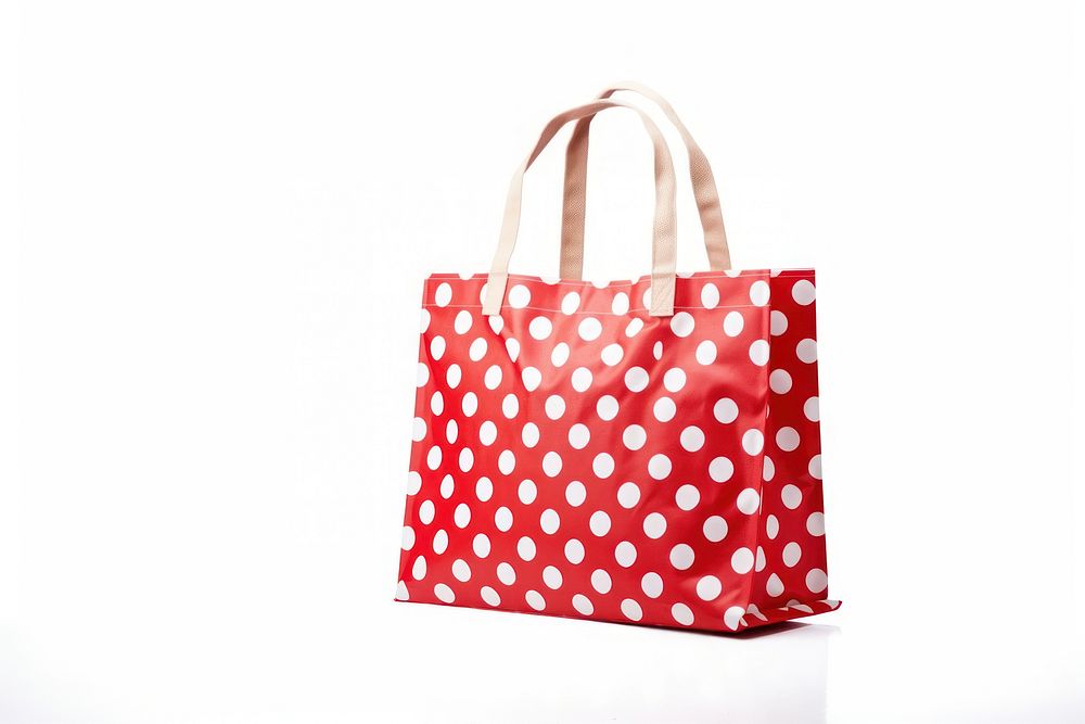 Shopping bag handbag pattern white background. AI generated Image by rawpixel.