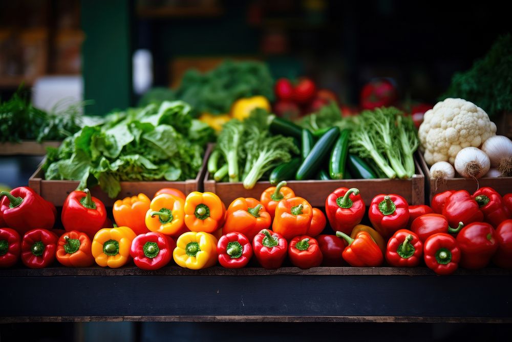 Vegetables market plant food. AI generated Image by rawpixel.