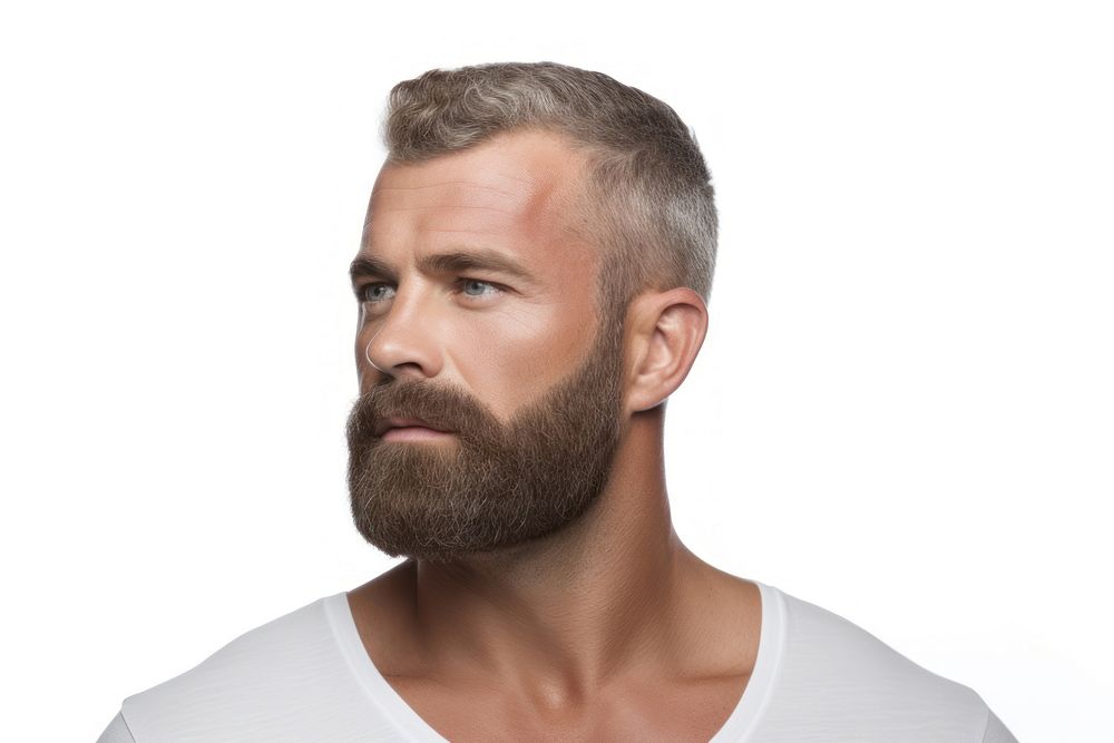 Short hair beard adult man. AI generated Image by rawpixel.