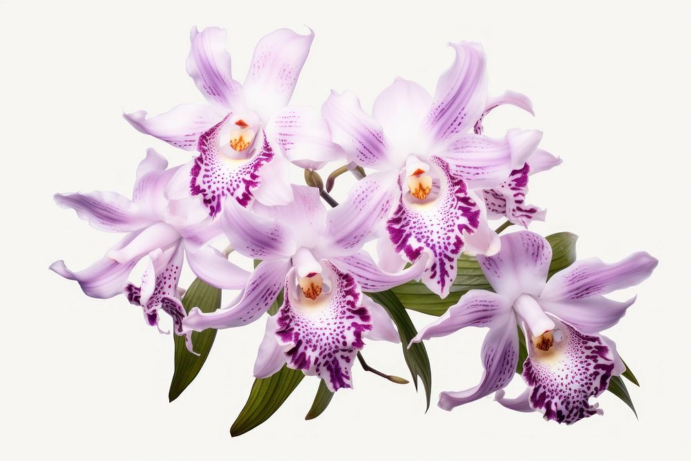 Wild orchid blossom flower petal. AI generated Image by rawpixel.