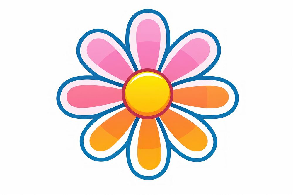 Cartoon daisy flower cartoon plant inflorescence. AI generated Image by rawpixel.
