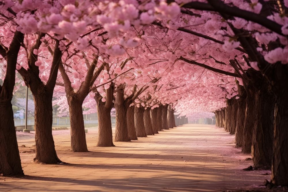 Cherry blossom photo outdoors nature flower. AI generated Image by rawpixel.